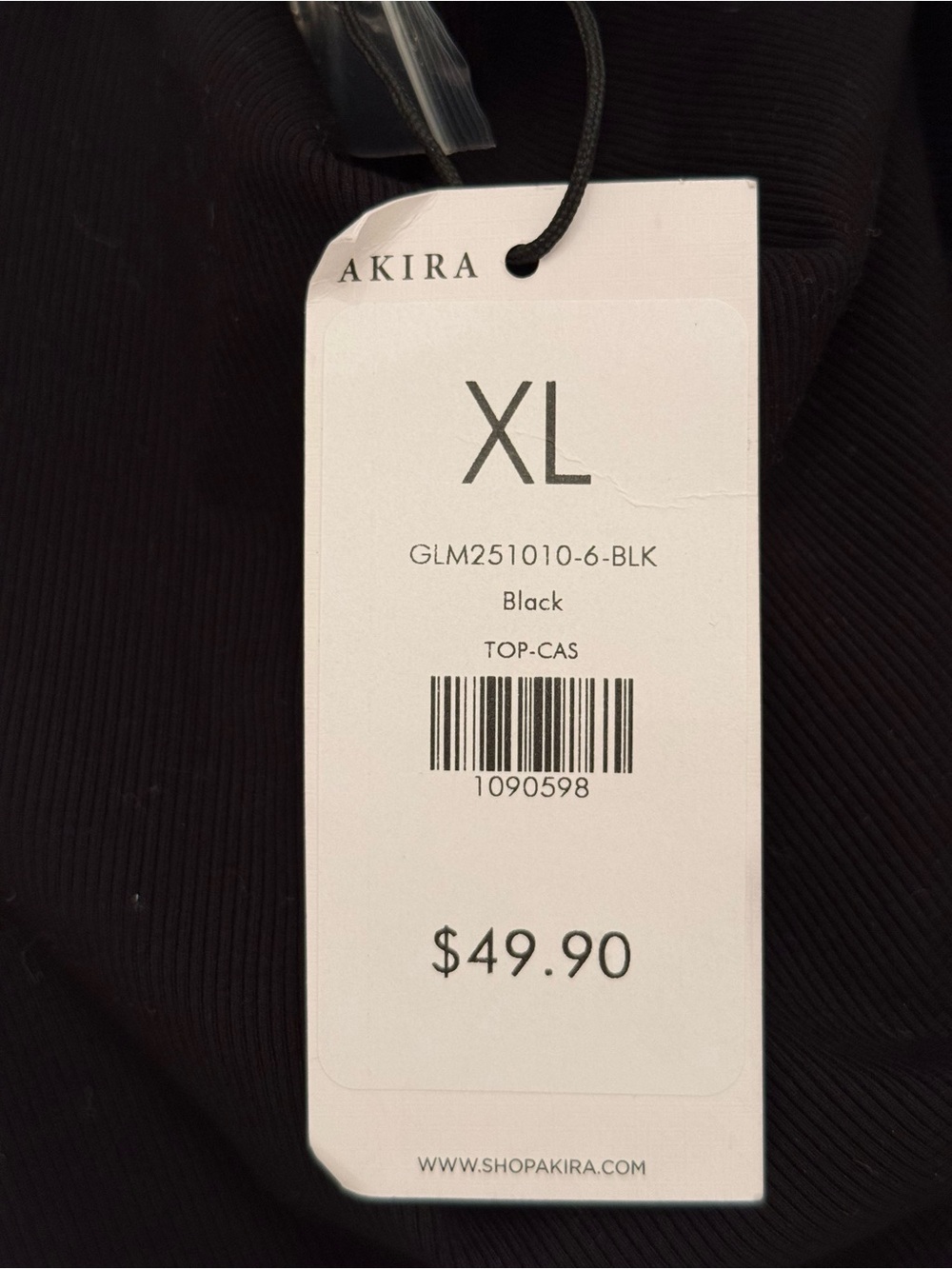 AKIRA RING RING RING EMBELLISHED TANK IN BLACK - Picture 4 of 5